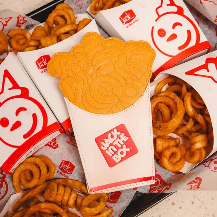 Jack In The Box Curly Fries Card Holder Unisex Loungefly Bags and Wallets Jack In The Box Curly Fries Card Holder Unisex Loungefly Bags and Wallets