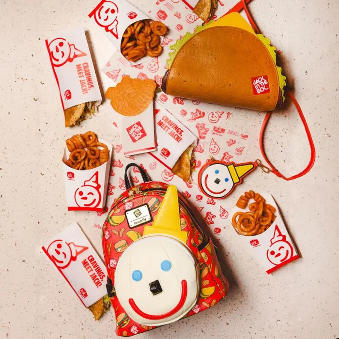 Jack In The Box Curly Fries Card Holder Unisex Loungefly Bags and Wallets Jack In The Box Curly Fries Card Holder Unisex Loungefly Bags and Wallets