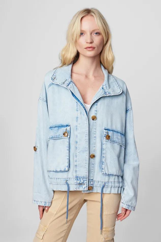 Jackets Women Blank Nyc Blue Lagoon Jacket