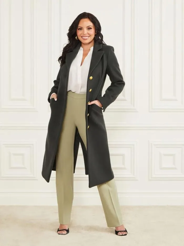 Jackets Women Marciano Francesca London Coat Chenille Green