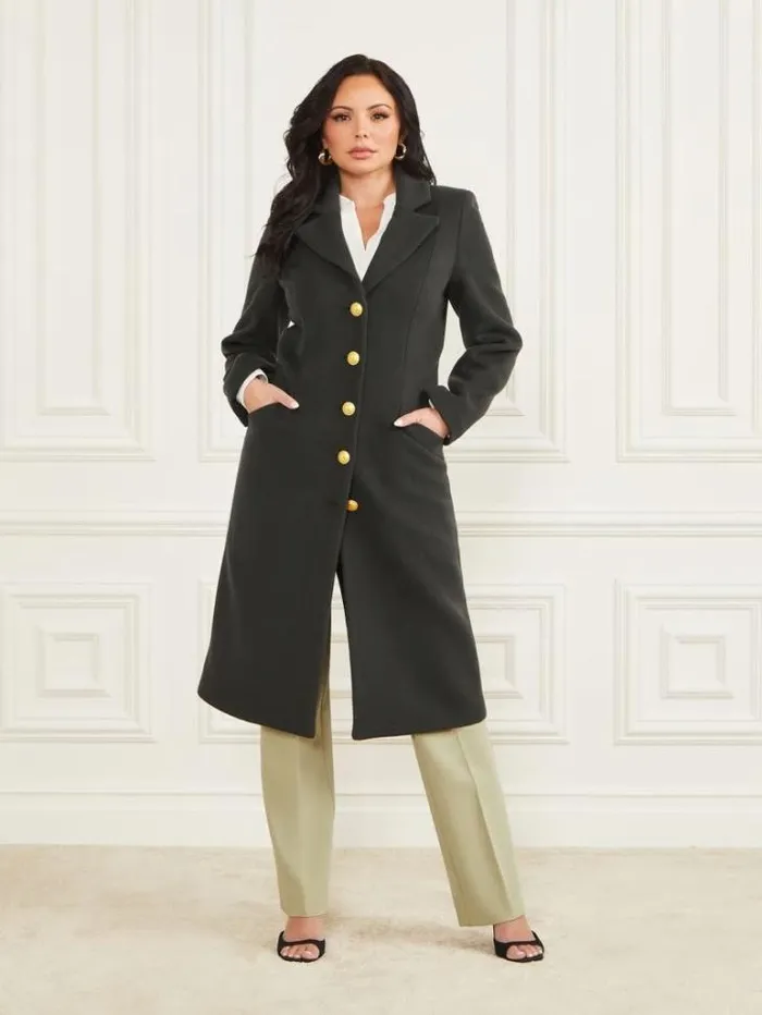 Jackets Women Marciano Francesca London Coat Chenille Green Jackets Women Marciano Francesca London Coat Chenille Green