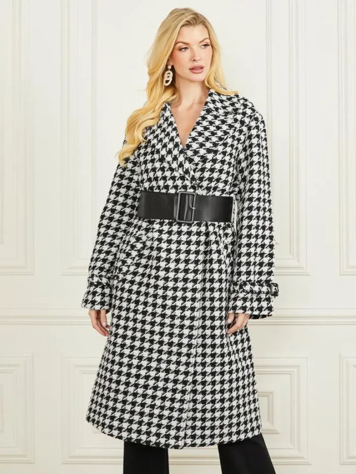 Jackets Women Marciano Natasha WoolBlend Coat Pied De Poule Blackwhite Jackets Women Marciano Natasha WoolBlend Coat Pied De Poule Blackwhite