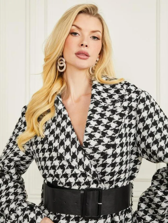 Jackets Women Marciano Natasha WoolBlend Coat Pied De Poule Blackwhite Jackets Women Marciano Natasha WoolBlend Coat Pied De Poule Blackwhite