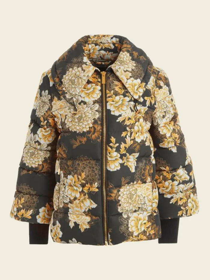 Jackets Women Marciano Sharon Puffer Jacket After Dark Floral Print Jackets Women Marciano Sharon Puffer Jacket After Dark Floral Print