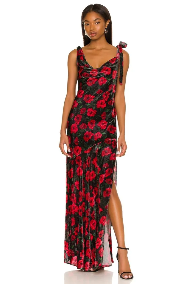 Jackie Maxi Dress French Rose Floral Women Lovers and Friends Dresses