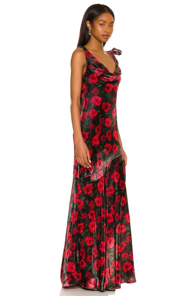 Jackie Maxi Dress French Rose Floral Women Lovers and Friends Dresses
