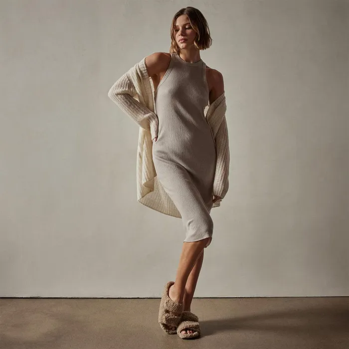 James Perse DressesJumpsuits Cotton Cashmere Tank Dress Toast 8211 Women