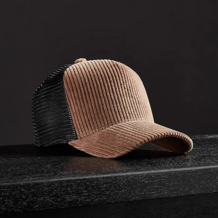 James Perse Hats Corduroy Trucker Hat Chestnut 8211 MenWomen