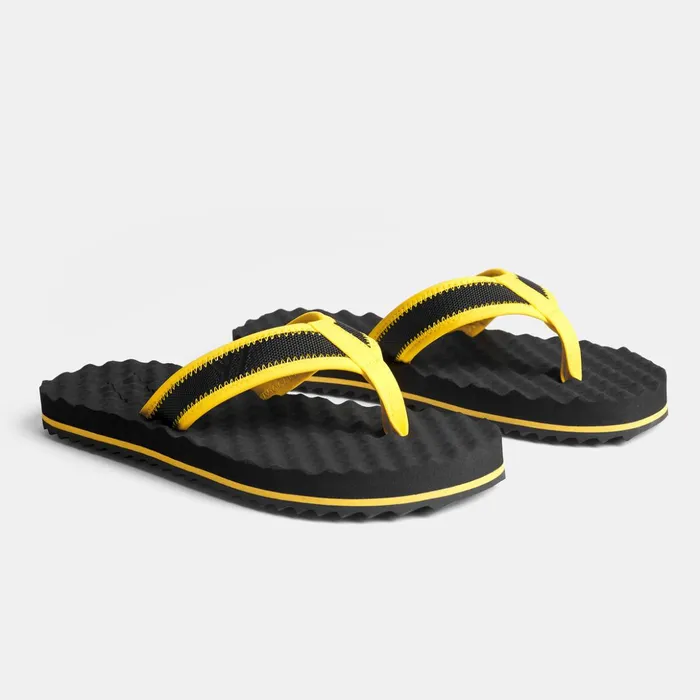 James Perse Kids Footwear YOSEMITE Sport Flip Flop Kids Blackyellow 8211 MenWomen