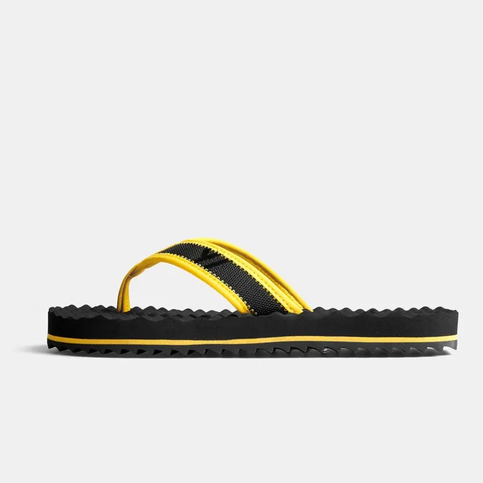 James Perse Kids Footwear YOSEMITE Sport Flip Flop Kids Blackyellow 8211 MenWomen