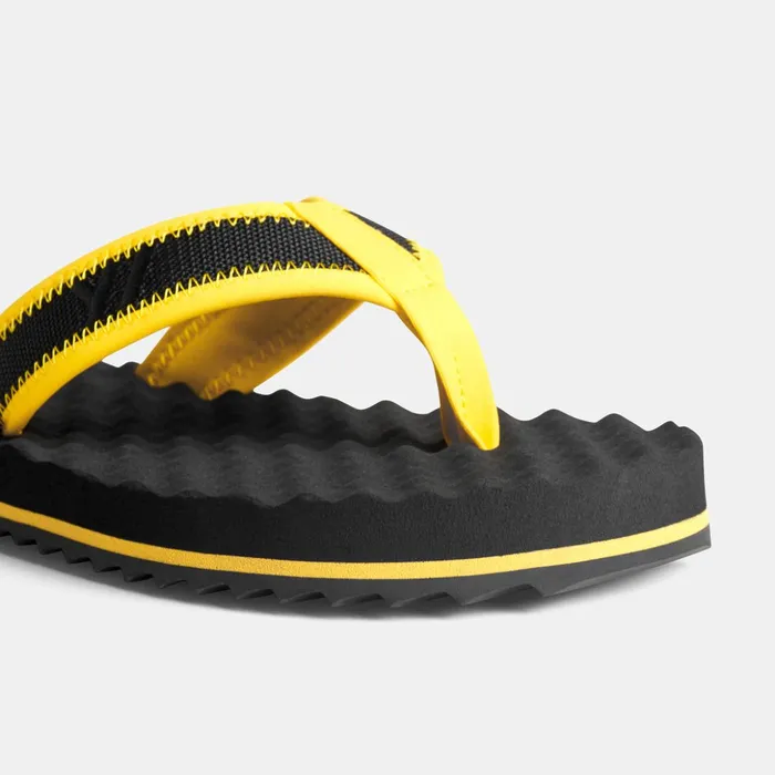 James Perse Kids Footwear YOSEMITE Sport Flip Flop Kids Blackyellow 8211 MenWomen