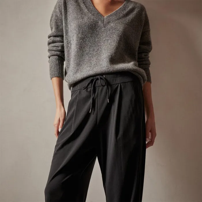 James Perse PantsDenim Single Pleat Knit Dress Pant Black 8211 Women