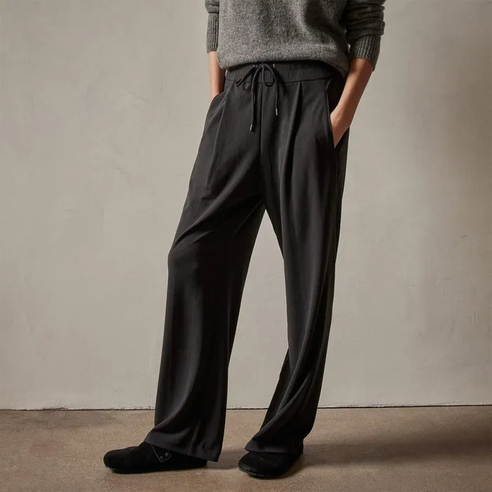 James Perse PantsDenim Single Pleat Knit Dress Pant Black 8211 Women
