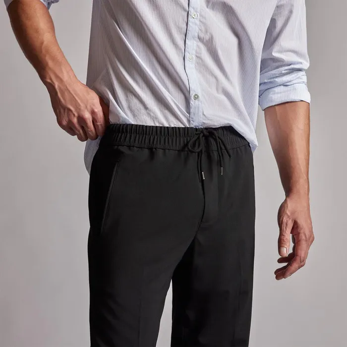 James Perse PantsDenim Stretch Wool Blend Pant Black 8211 Men