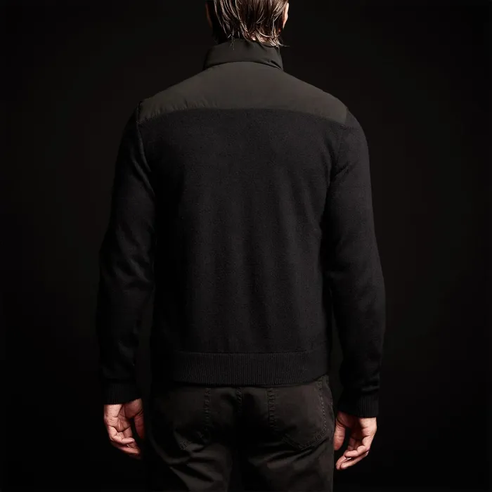 James Perse Performance Jackets Luxury Down Front Zip Sweater Black 8211 Men