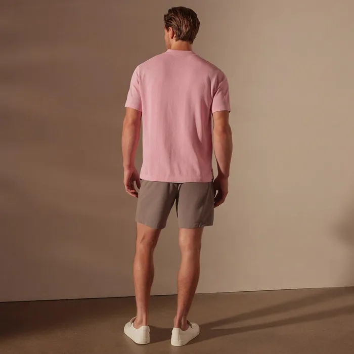 James Perse PolosNovelty Tops San Jacinto Knit Polo Peony 8211 Men