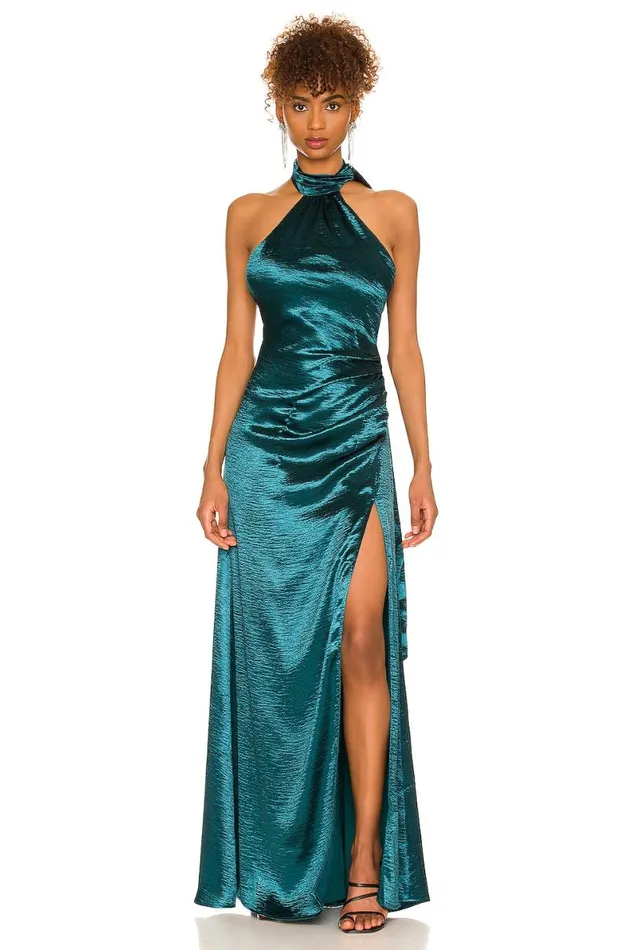 Kendall Gown Dark Jade Green Women Lovers and Friends Dresses