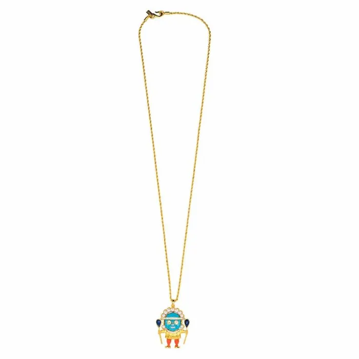 Kenneth Jay Lane Light Color Necklaces Women Medicine Man Pendant Necklace Kenneth Jay Lane Light Color Necklaces Women Medicine Man Pendant Necklace