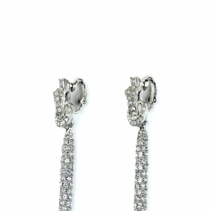 Kenneth Jay Lane Pearl Earrings Women Pearl Bottom Rhinestone Drop Clip On Earrings Kenneth Jay Lane Pearl Earrings Women Pearl Bottom Rhinestone Drop Clip On Earrings