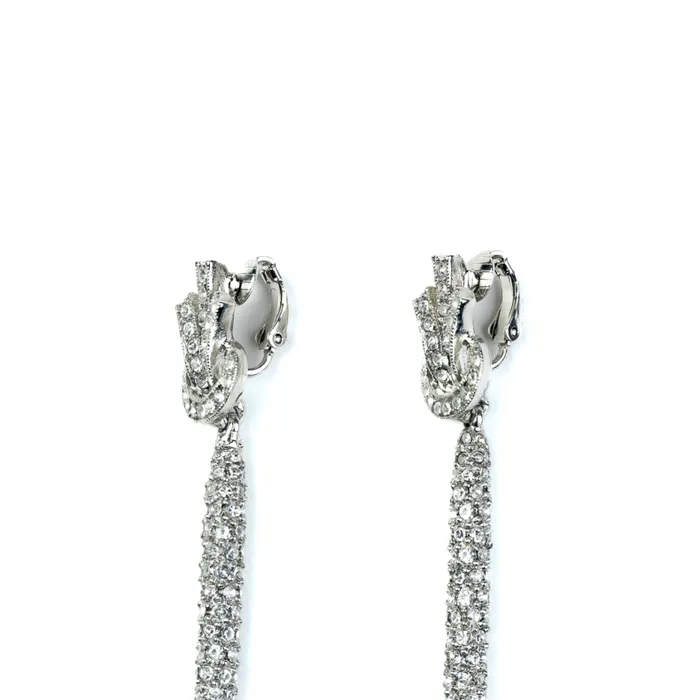 Kenneth Jay Lane Pearl Earrings Women Pearl Bottom Rhinestone Drop Clip On Earrings Kenneth Jay Lane Pearl Earrings Women Pearl Bottom Rhinestone Drop Clip On Earrings