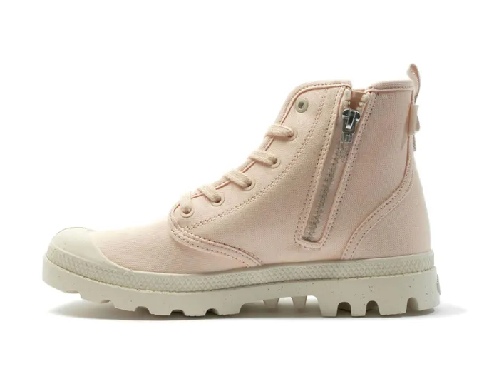 Kids Boots PALLADIUM PAMPA HI ZIP ORGANIC Peaskin Kids Boots PALLADIUM PAMPA HI ZIP ORGANIC Peaskin