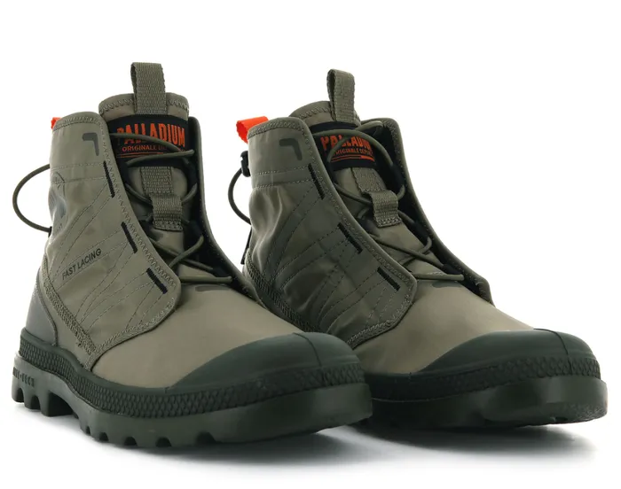 Kids Boots PALLADIUM PAMPA TRAVEL LITE Dusky Green Kids Boots PALLADIUM PAMPA TRAVEL LITE Dusky Green