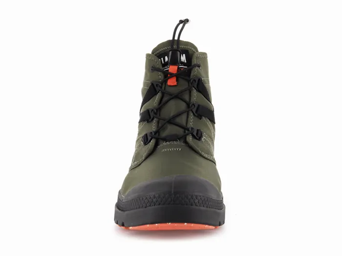 Kids Boots PALLADIUM PAMPA TRAVEL LITE WATERPROOF Olive Night Kids Boots PALLADIUM PAMPA TRAVEL LITE WATERPROOF Olive Night