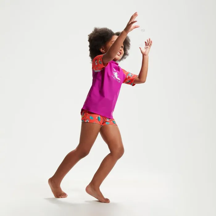 Kids Girl039s Rash Vests Speedo Infant Girls039 Short Sleeve Rash Top Set Purple Kids Girl039s Rash Vests Speedo Infant Girls039 Short Sleeve Rash Top Set Purple