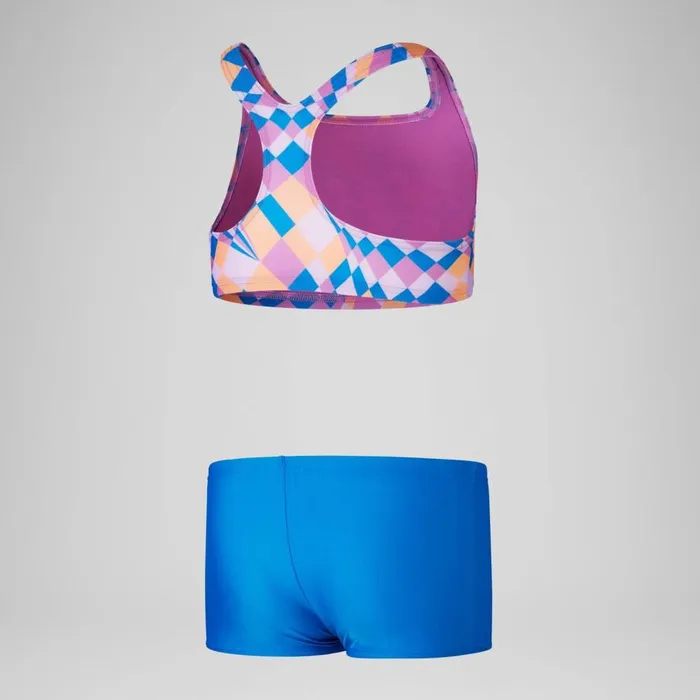 Kids Girl039s Swimwear Speedo Girls039 Allover Bikini PinkBlue