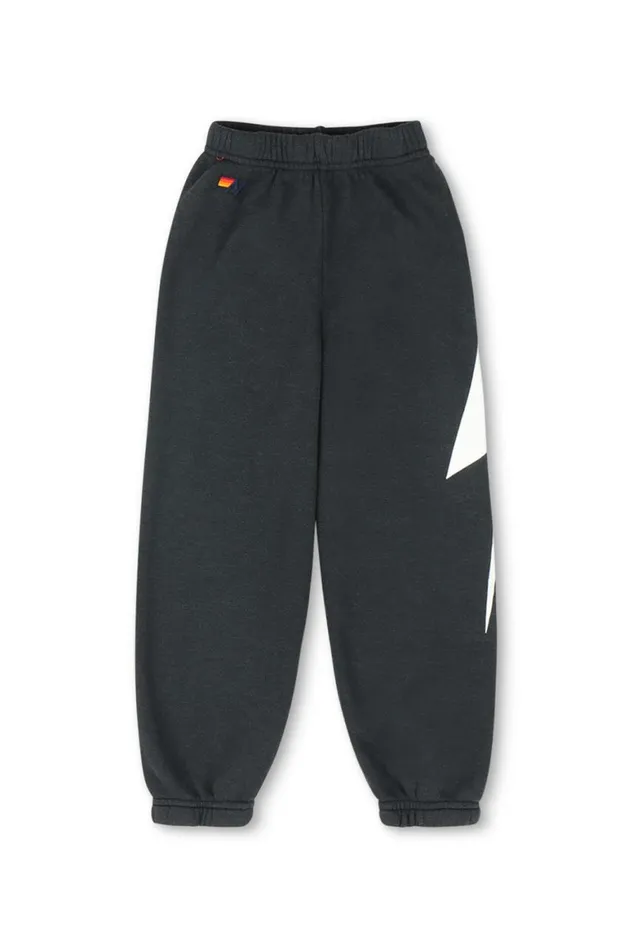 Kids Sweatpants Aviator Nation Bolt Print Sweatpants 8211 Charcoal White