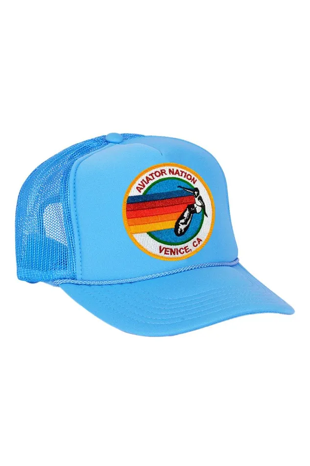 Kids Trucker Hats Aviator Nation Signature Logo 8211 Vintage Trucker Hat