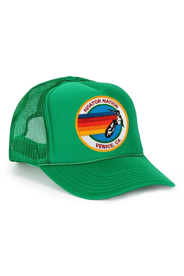 Kids Trucker Hats Aviator Nation Signature Logo 8211 Vintage Trucker Hat