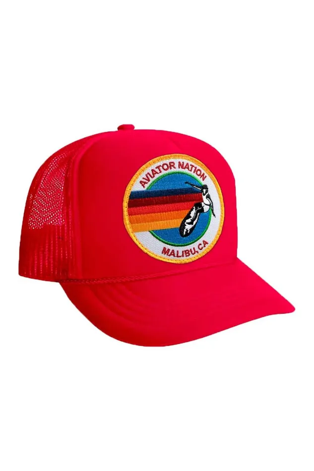 Kids Trucker Hats Aviator Nation Signature Malbiu Vintage Trucker Hat