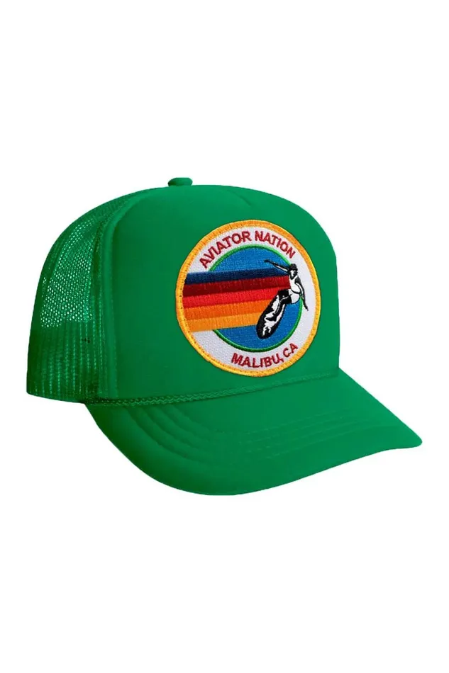 Kids Trucker Hats Aviator Nation Signature Malbiu Vintage Trucker Hat