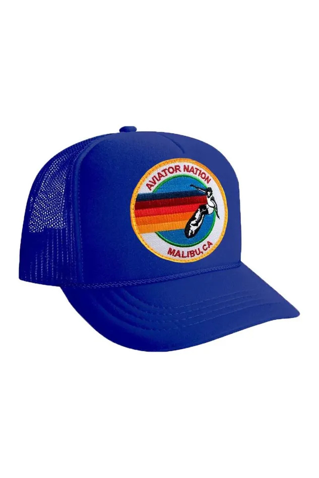 Kids Trucker Hats Aviator Nation Signature Malbiu Vintage Trucker Hat