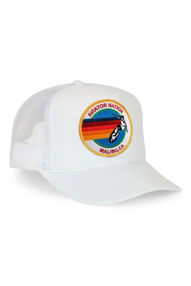Kids Trucker Hats Aviator Nation Signature Malbiu Vintage Trucker Hat