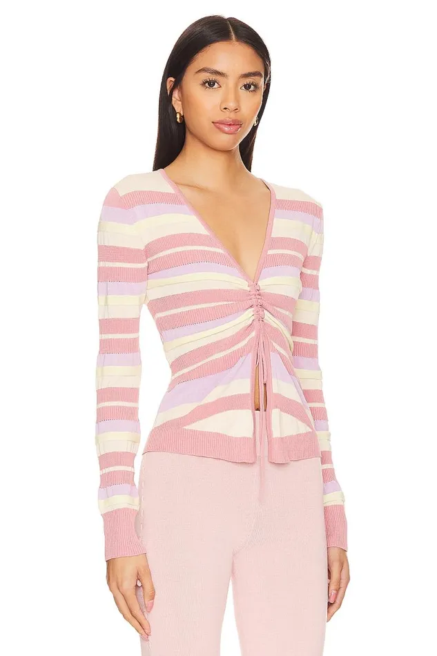 Kit Striped Sweater Pink and Lilac Multi Women Lovers and Friends Sweaters and Knits