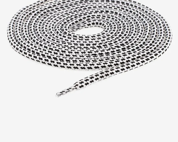 Laces and Accessories WomensMens P448 Shoelaces WhiteBlack Speckled