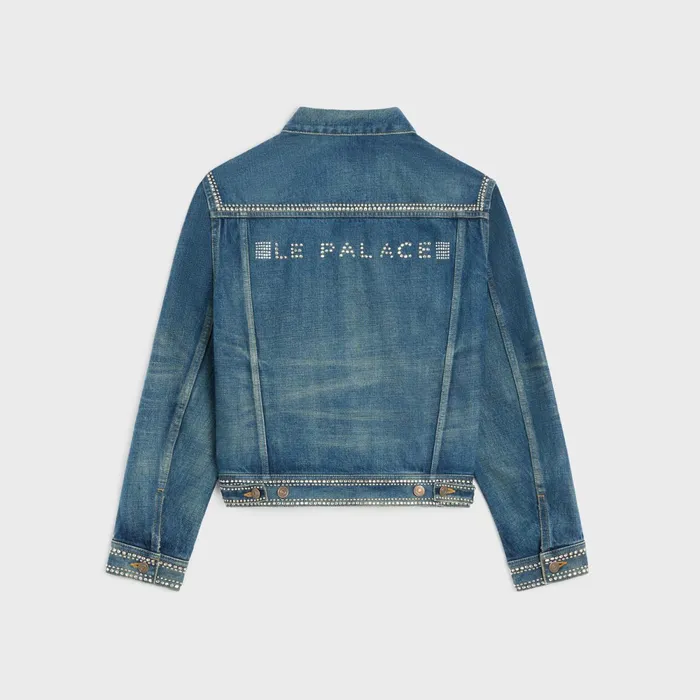 Le Palace Trucker Jacket In Dark Union Wash Dark Union Wash Men CELINE DENIM