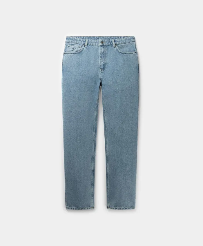 Light Blue Kibo Jeans Men Daily Paper Jeans
