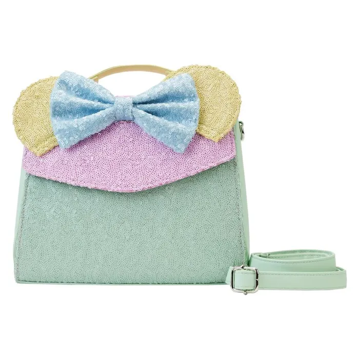 Limited Edition Exclusive 8211 Minnie Mouse Pastel Sequin Crossbody Bag Unisex Loungefly Crossbody Bags Limited Edition Exclusive 8211 Minnie Mouse Pastel Sequin Crossbody Bag Unisex Loungefly Crossbody Bags