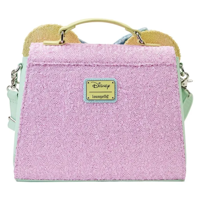 Limited Edition Exclusive 8211 Minnie Mouse Pastel Sequin Crossbody Bag Unisex Loungefly Crossbody Bags
