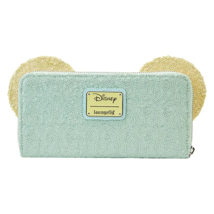 Limited Edition Exclusive 8211 Minnie Mouse Pastel Sequin Zip Around Wallet Unisex Loungefly Bags and Wallets