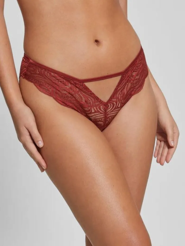 Lingerie Women Marciano Elenora Lace Cutout Knickers Beet Juice Red Lingerie Women Marciano Elenora Lace Cutout Knickers Beet Juice Red