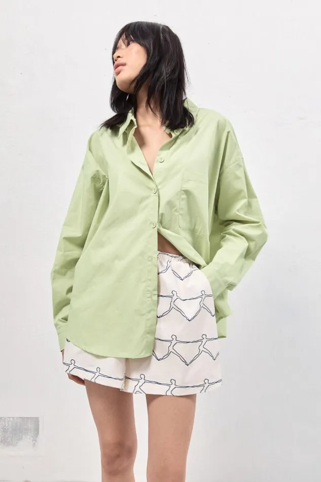 Long Sleeve Women VRG GRL Hanna Shirt Mint Long Sleeve Women VRG GRL Hanna Shirt Mint
