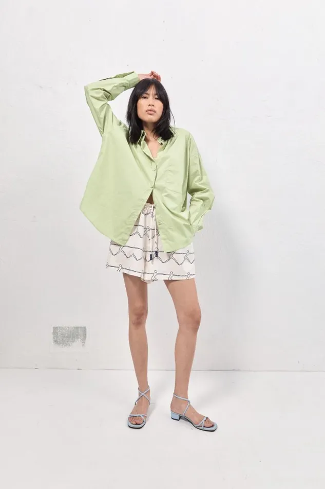 Long Sleeve Women VRG GRL Hanna Shirt Mint Long Sleeve Women VRG GRL Hanna Shirt Mint