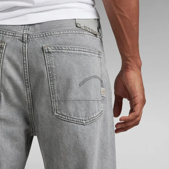 Loose Men GStar RAW Type 49 Relaxed Straight Jeans Faded Grey Limestone