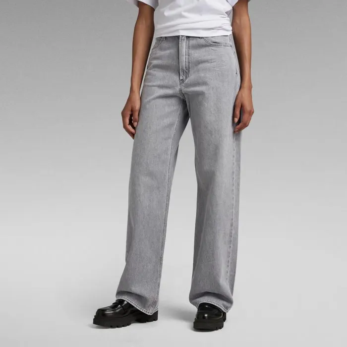 Loose Women GStar RAW Stray Ultra High Loose Jeans Faded Grey Limestone