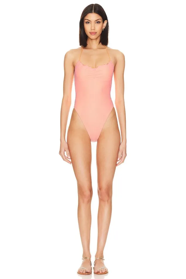 Lovely Day One Piece Orange and Pink Women Lovers and Friends Swimsuits and CoverUps Lovely Day One Piece Orange and Pink Women Lovers and Friends Swimsuits and CoverUps