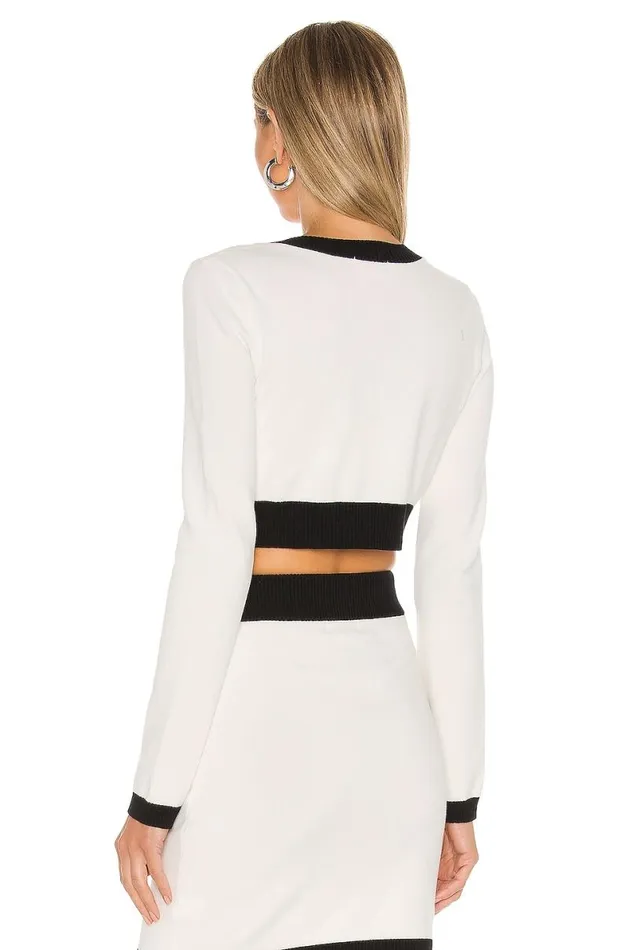 Mad Love Cardigan White and Black Women Lovers and Friends Sweaters and Knits